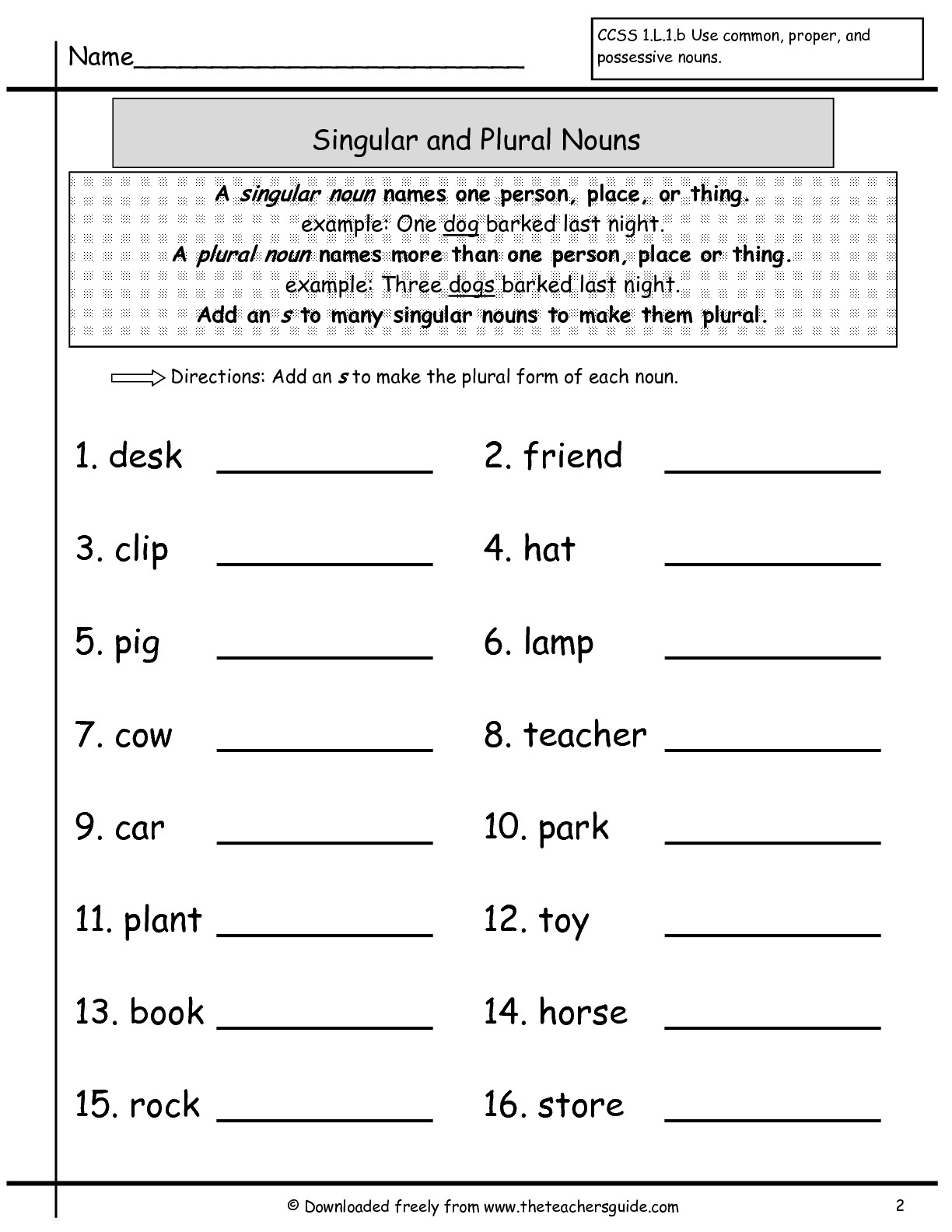 12 Super Teacher Worksheets Irregular Plurals Worksheeto