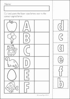 Preschool Cut and Paste Worksheets