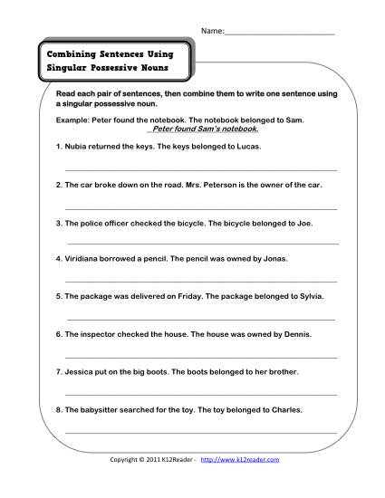 15 Possessive Nouns Worksheets 5th Grade Worksheeto