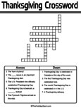 Thanksgiving Day Crossword Puzzle
