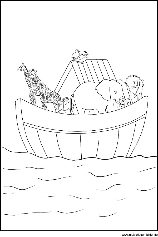 Ark Noah Page Coloring Sheets