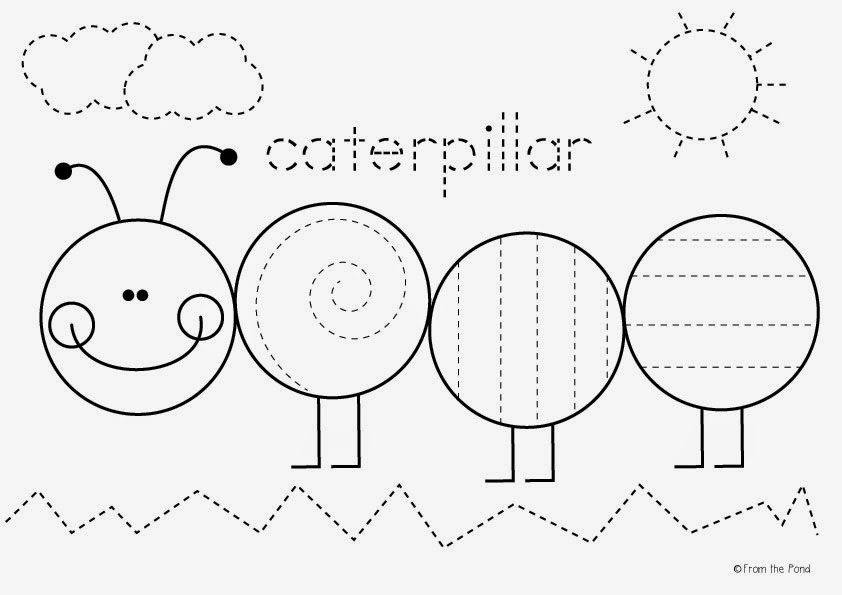 Caterpillar Tracing Worksheet