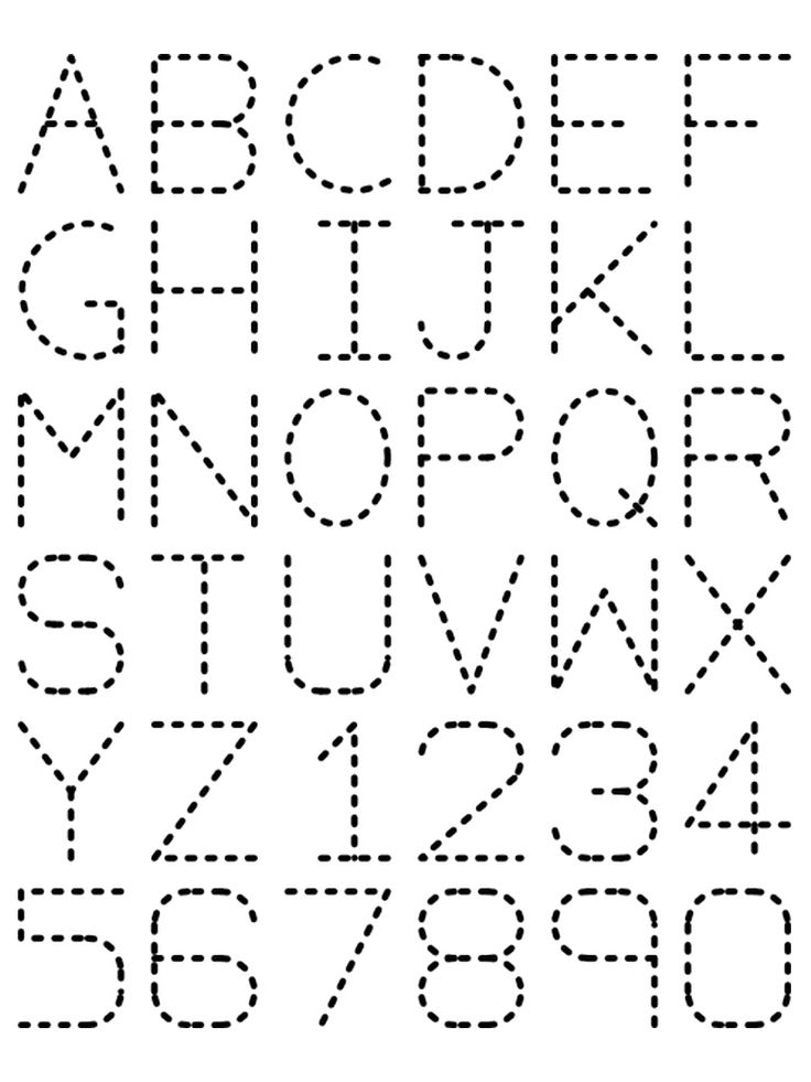 Free Printable Traceable Alphabet Letters