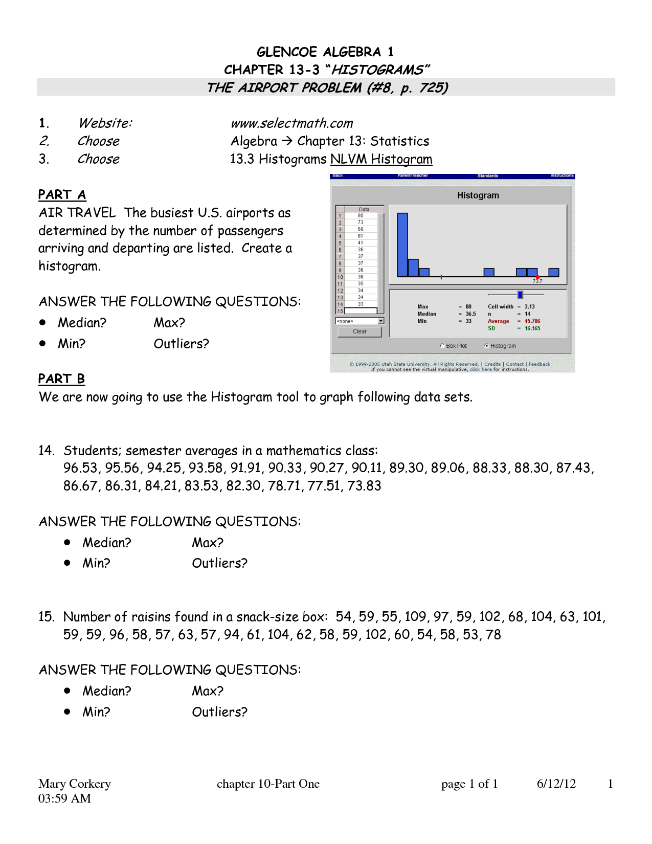 14 Glencoe Algebra 2 2001 Practice Worksheets Worksheeto