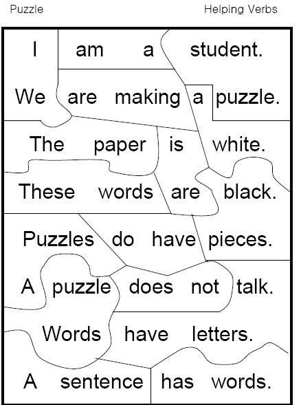 Helping Verb Puzzle