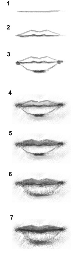 How to Draw Lips Tutorial