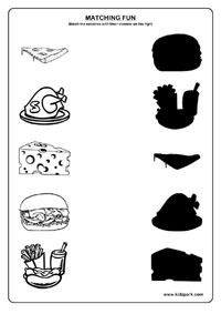 Kindergarten Shadow Worksheets