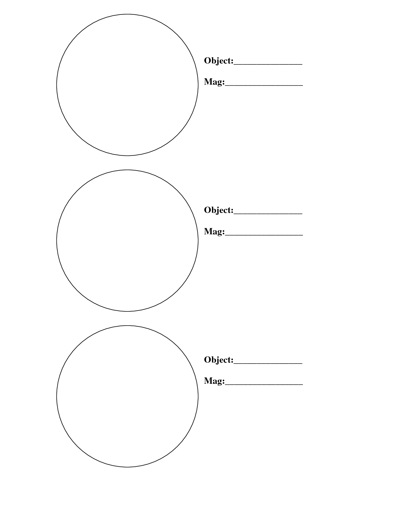 Microscope Observation Lab Sheet