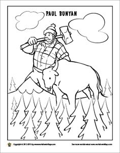 Paul Bunyan Coloring Pages