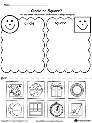 Sorting Shapes Worksheets