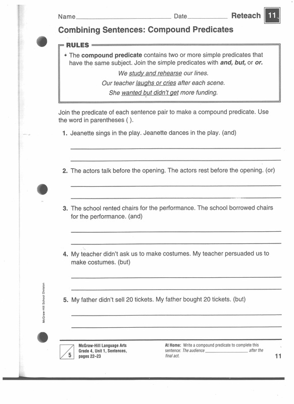 16 Fourth Grade Grammar Worksheets Worksheeto