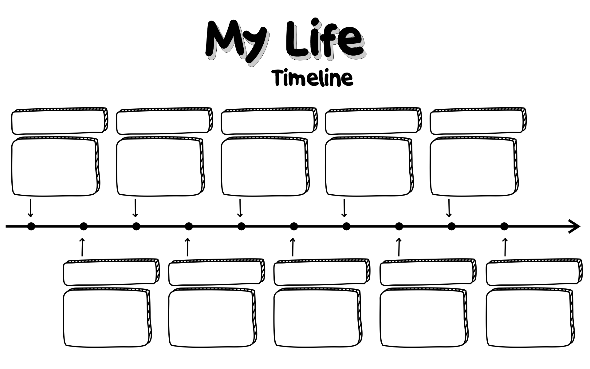 Vertical Day Timeline Template Free Printable