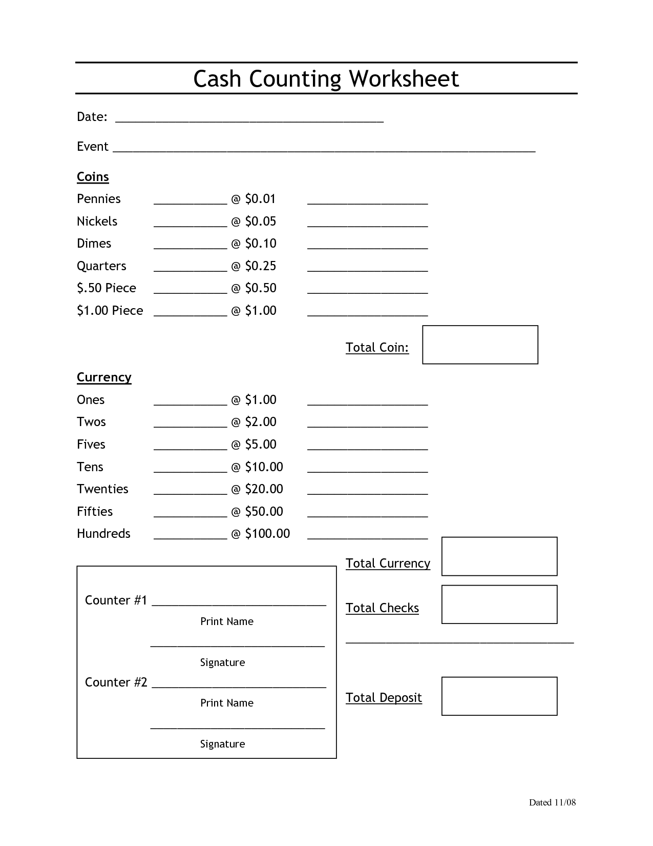 15 Practice Counting Money Worksheets Cashiering Worksheeto