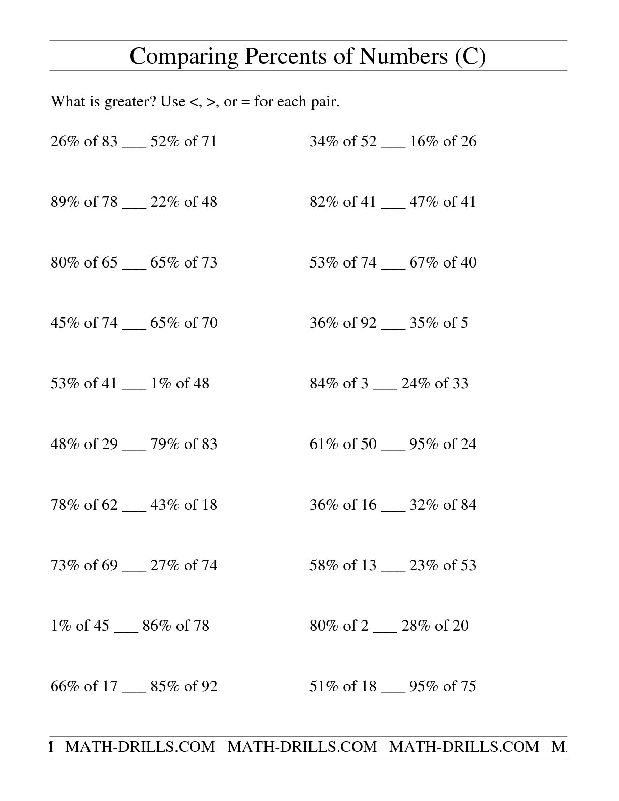 11 Best Images of Comparing Numbers Worksheet - Comparing Numbers to 10 ...