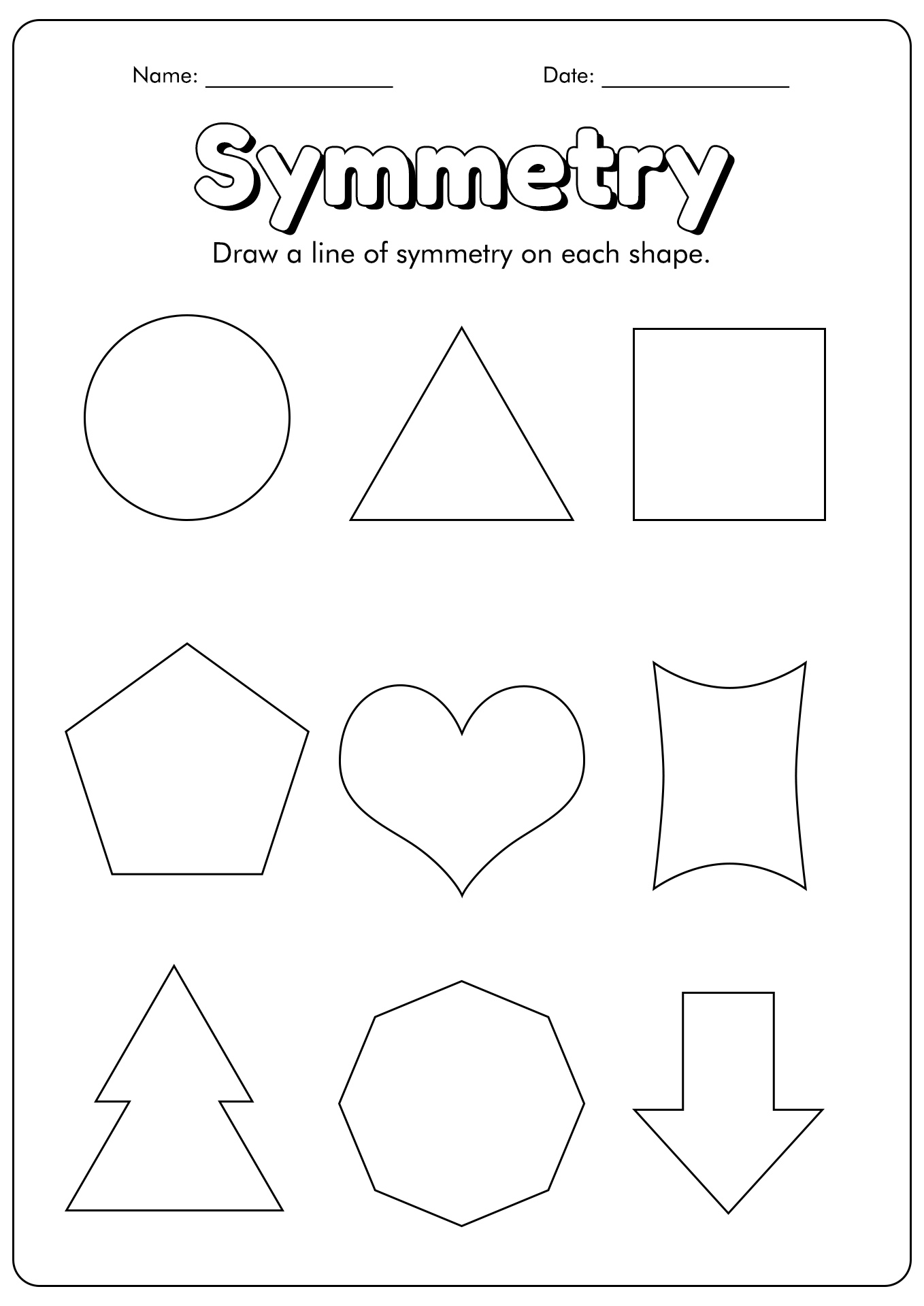 16 Symmetry Art Worksheets Free PDF at