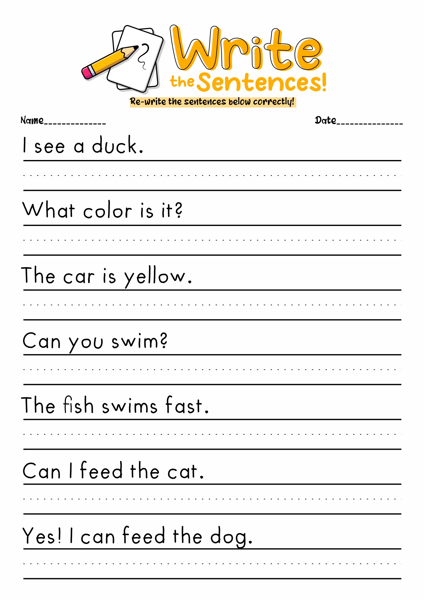 8 best images of kindergarten sentence worksheets sentence worksheets ...