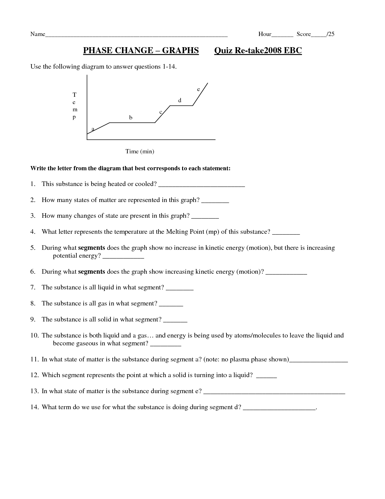 15 Phase Change Worksheet Worksheeto