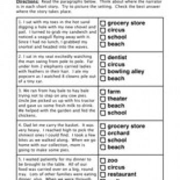 Reading Inferences Worksheet