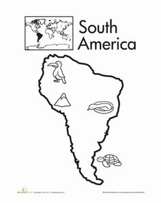 South America Continent Worksheet