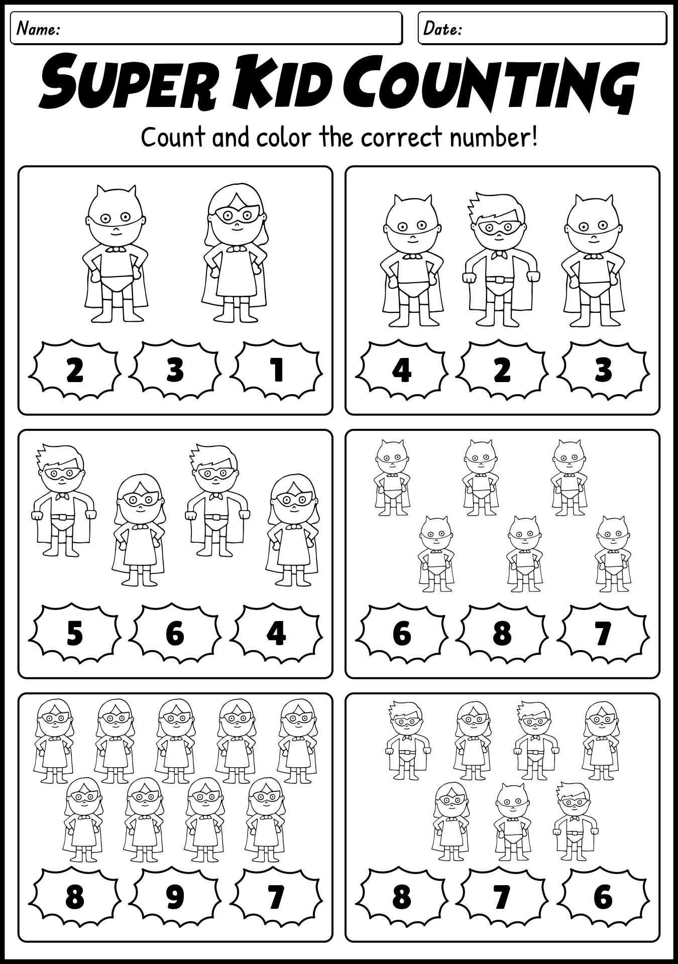 17 Superhero Math Worksheets Worksheeto