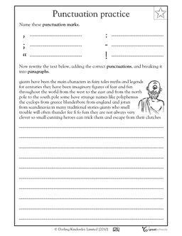 3rd Grade Punctuation Practice Worksheets