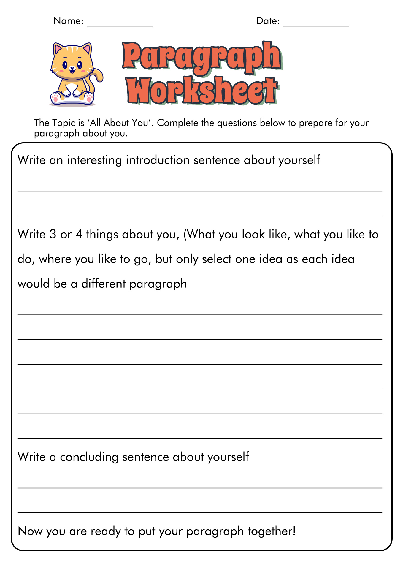 Fun Writing Prompts For 5th Graders