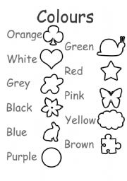 Colors Coloring Worksheets