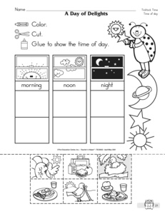 Day and Night Worksheets