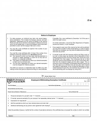 Ohio State Tax Form