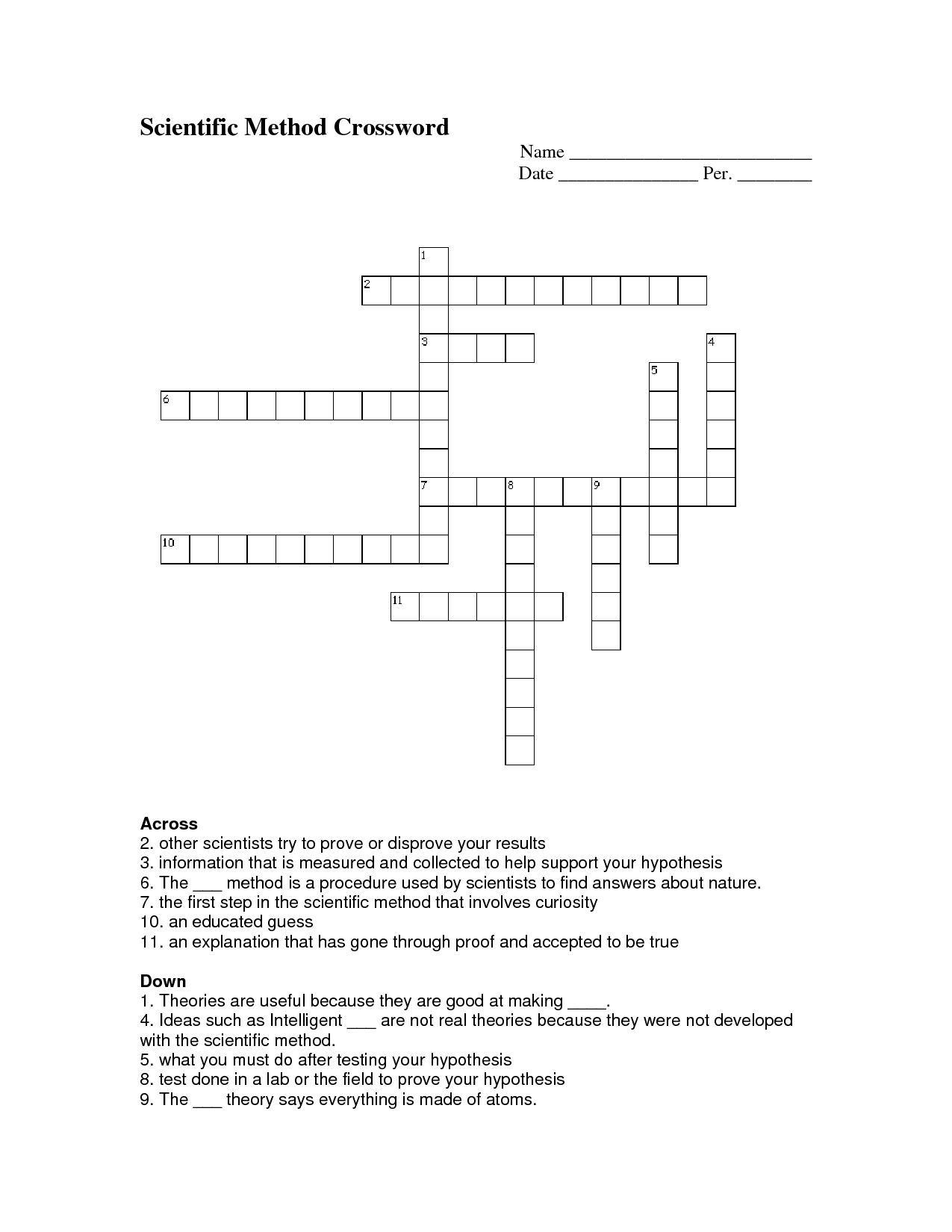 15 Scientific Method Word Search Worksheet Worksheeto