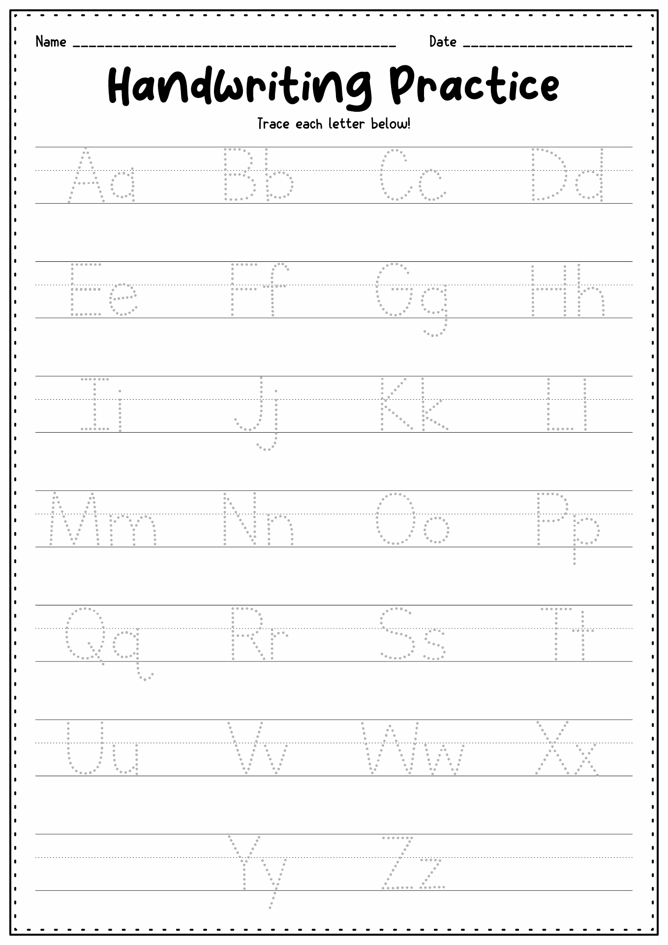 16 Alphabet Homework Worksheets Worksheeto