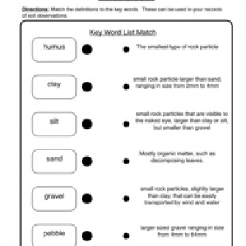 Soil Worksheets Grade 2