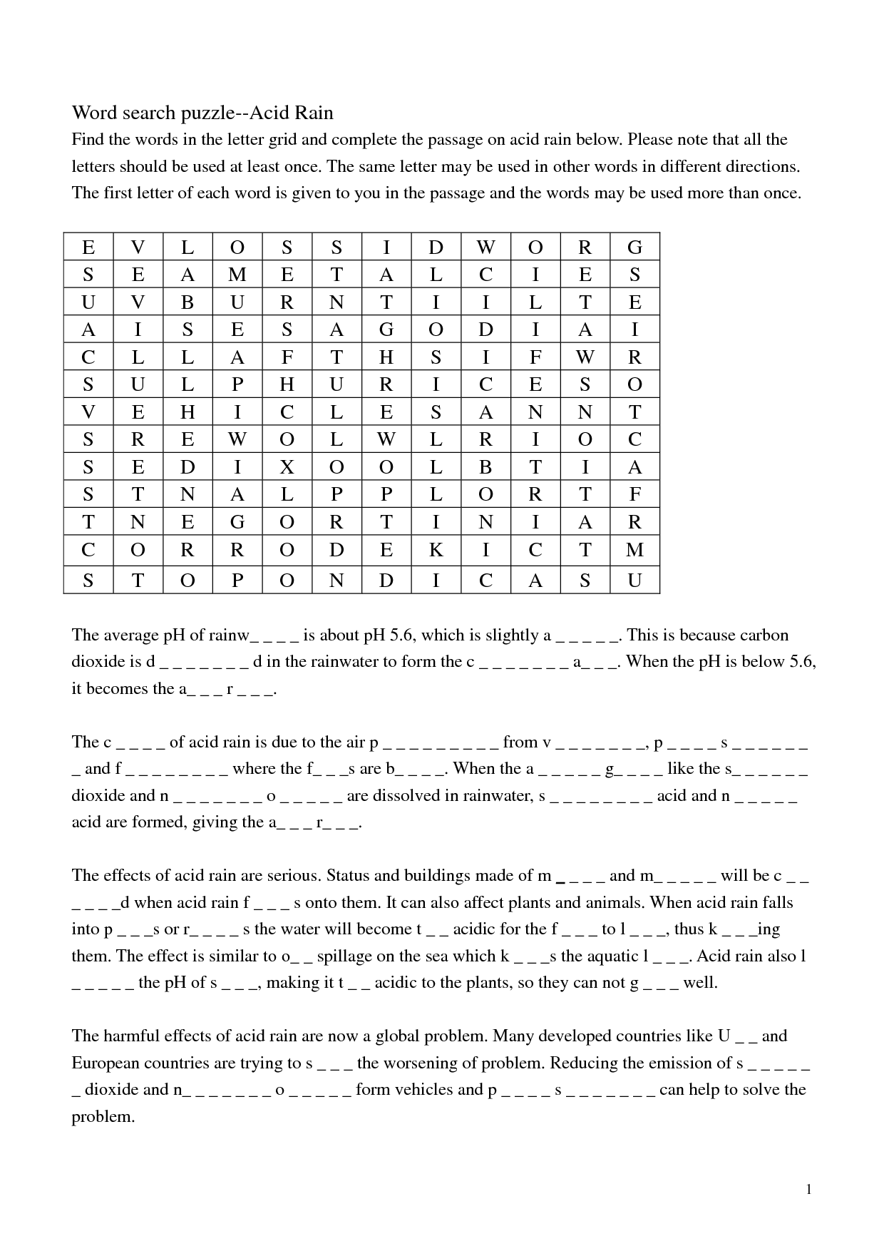 15 Acid Rain And Ph Worksheet Answers Worksheeto