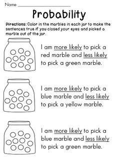 Chance and Probability Worksheets