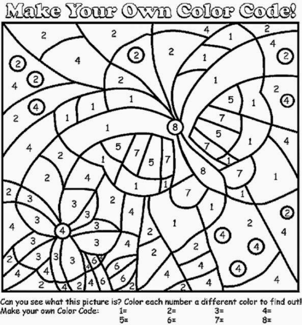 Color by Number Coloring Pages