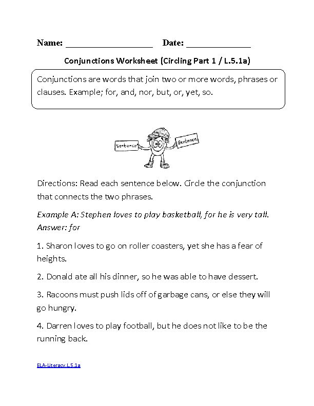 Common Core 5th Grade Language Worksheets