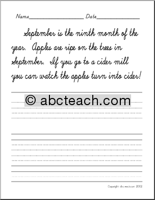 Cursive Writing Worksheets Sentences