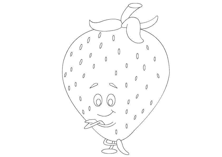 Fruits Vegetables Coloring Pages