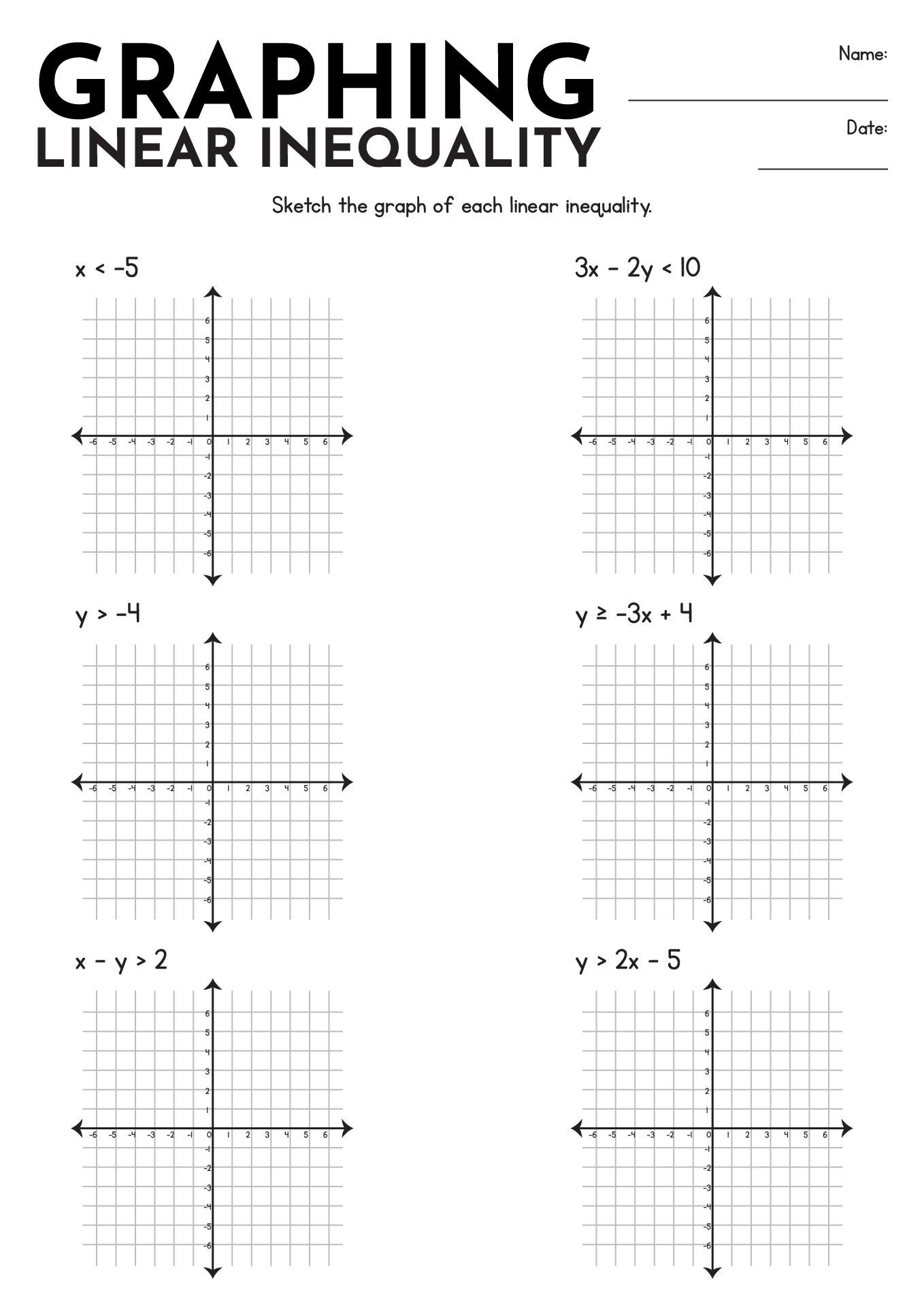 9 Graphing Inequalities On A Number Line Worksheets Worksheeto