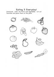 Healthy and Unhealthy Food Printables