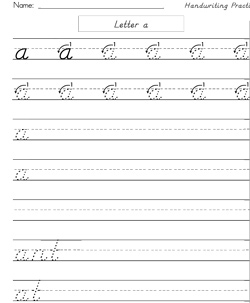 Printable Handwriting Worksheets