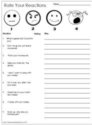 Social Skills Feelings Worksheets