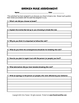 Teens Free Printable Behavior Contracts