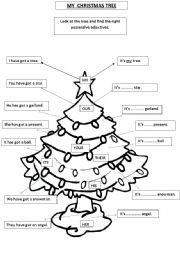 Christmas Adjectives Worksheet