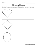 Draw Shapes Worksheet