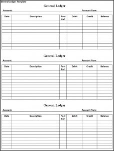 Free General Ledger Template