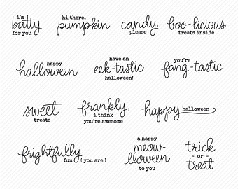 Halloween Sayings Clip Art