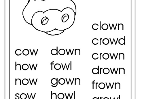 Phonics Coloring Worksheets for 1st Grade