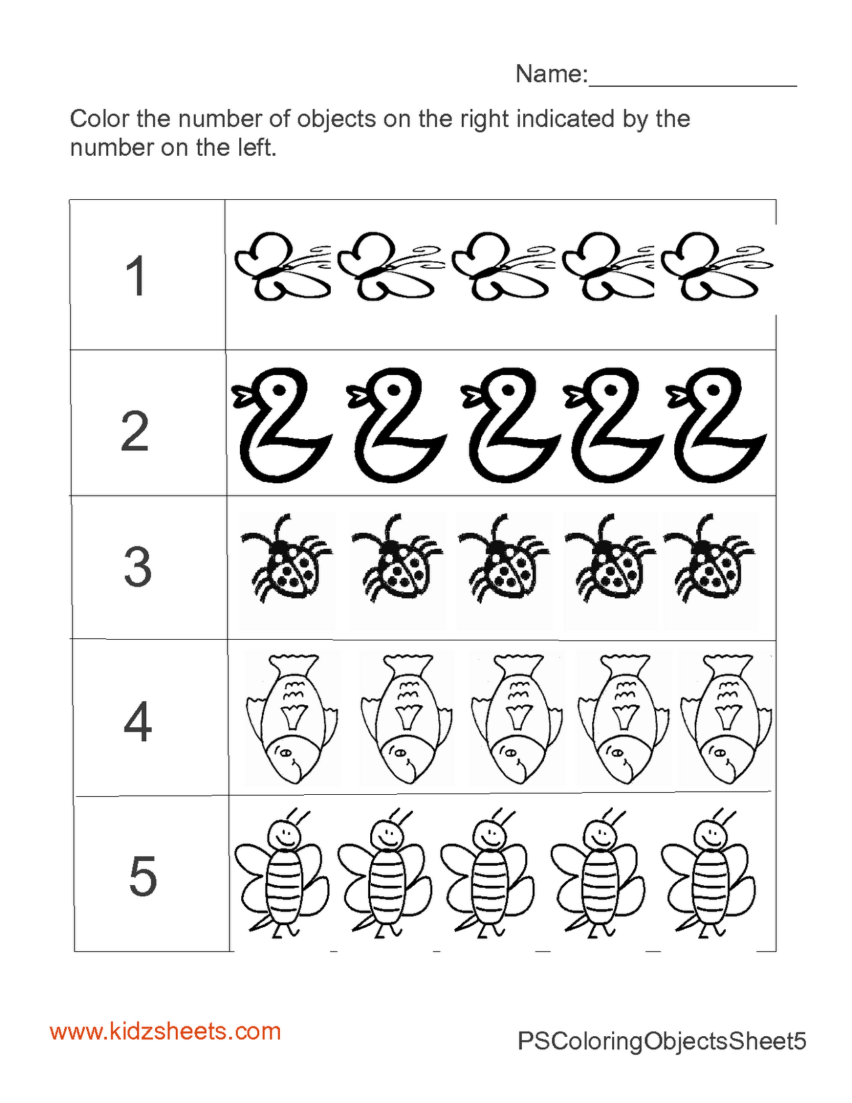 Preschool Counting Worksheets