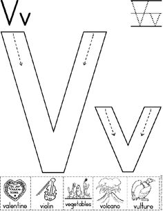 14 V Is For Vegetables Worksheet   Worksheeto.com